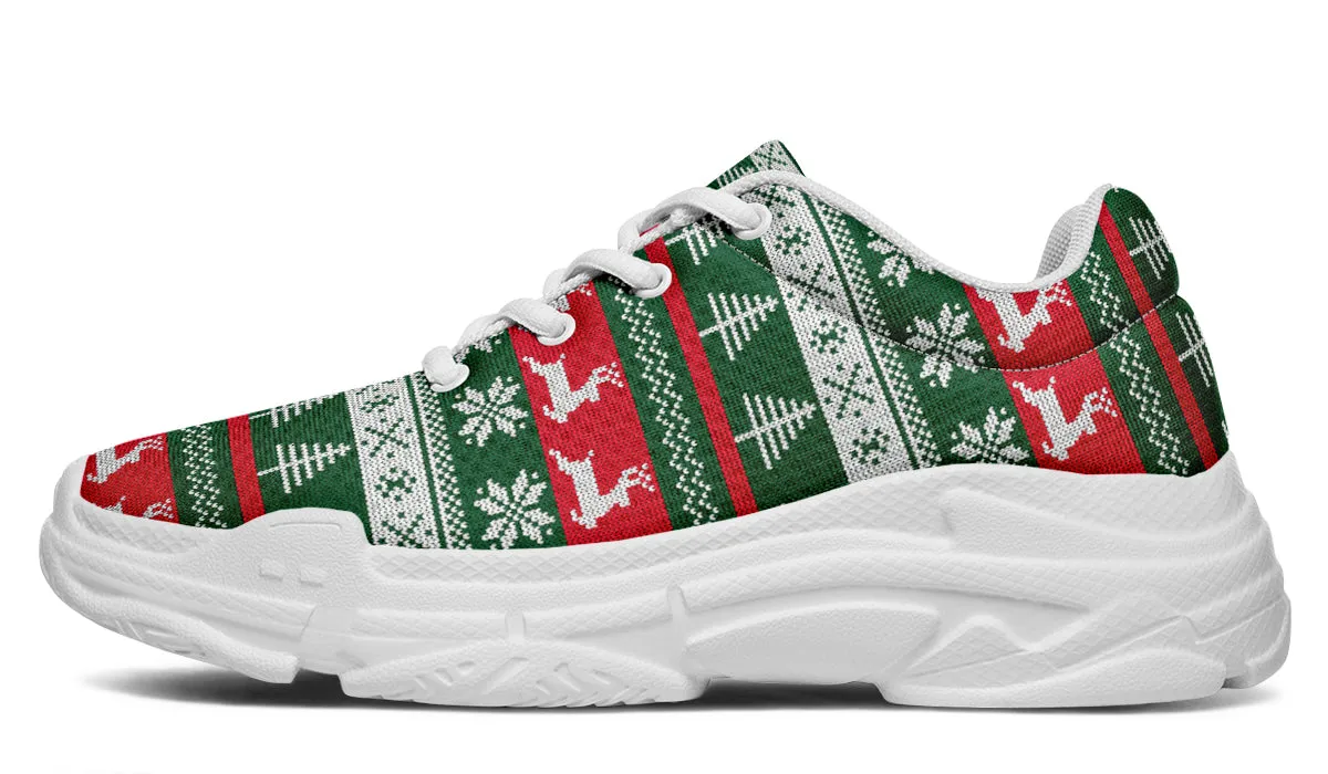 Ugly Christmas Chunky Sneakers