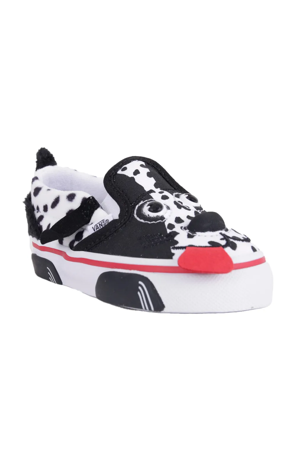 Vans Kids Dalmation Black Dog Slip-On V Shoes