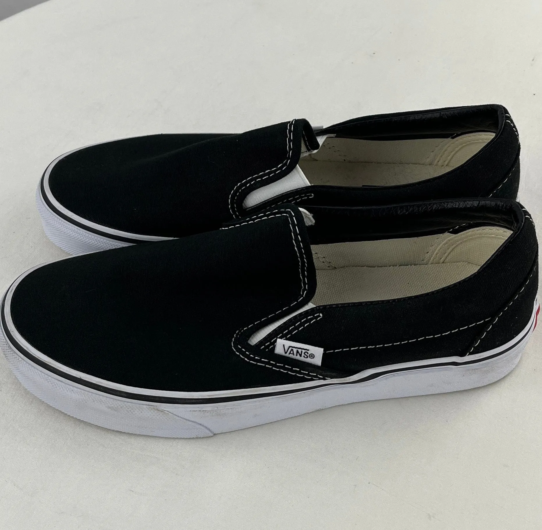 VANS Men's Vault Originals OG Classic Slip On Black Skateboarding Shoes Size 6