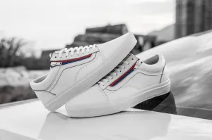 Vans Old School Zip Leather Mens Shoe-White