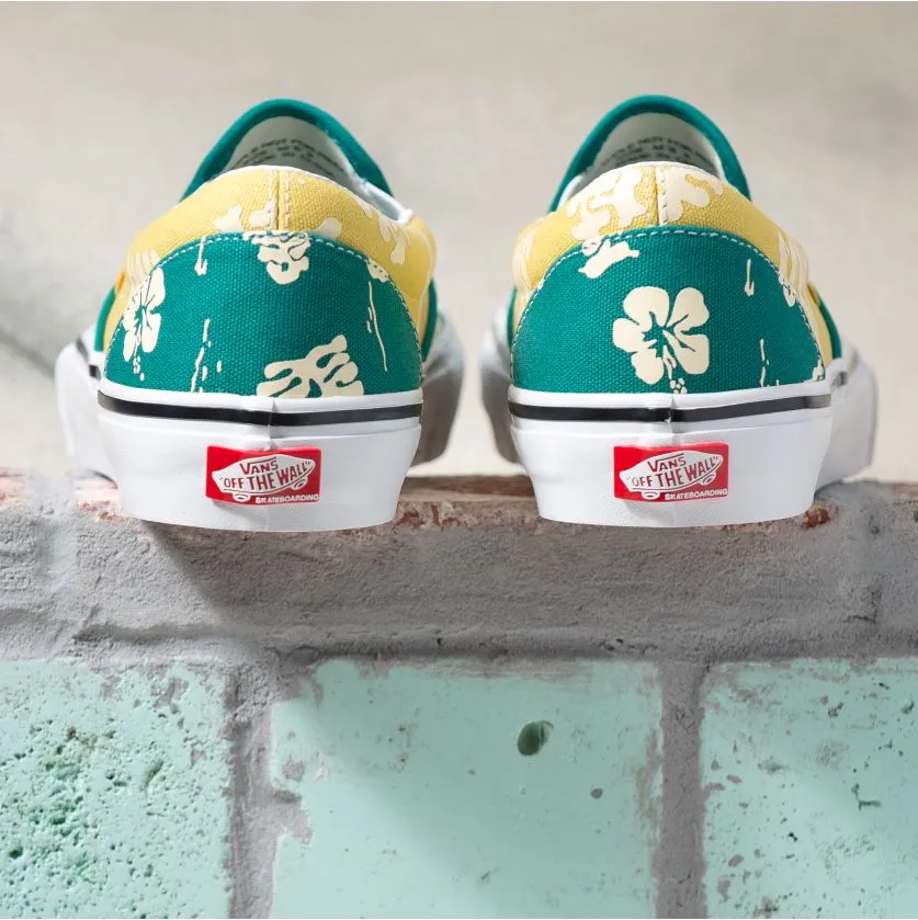 Vans Skate Slip-On Aloha Skateboard Shoe - Marine/Gold