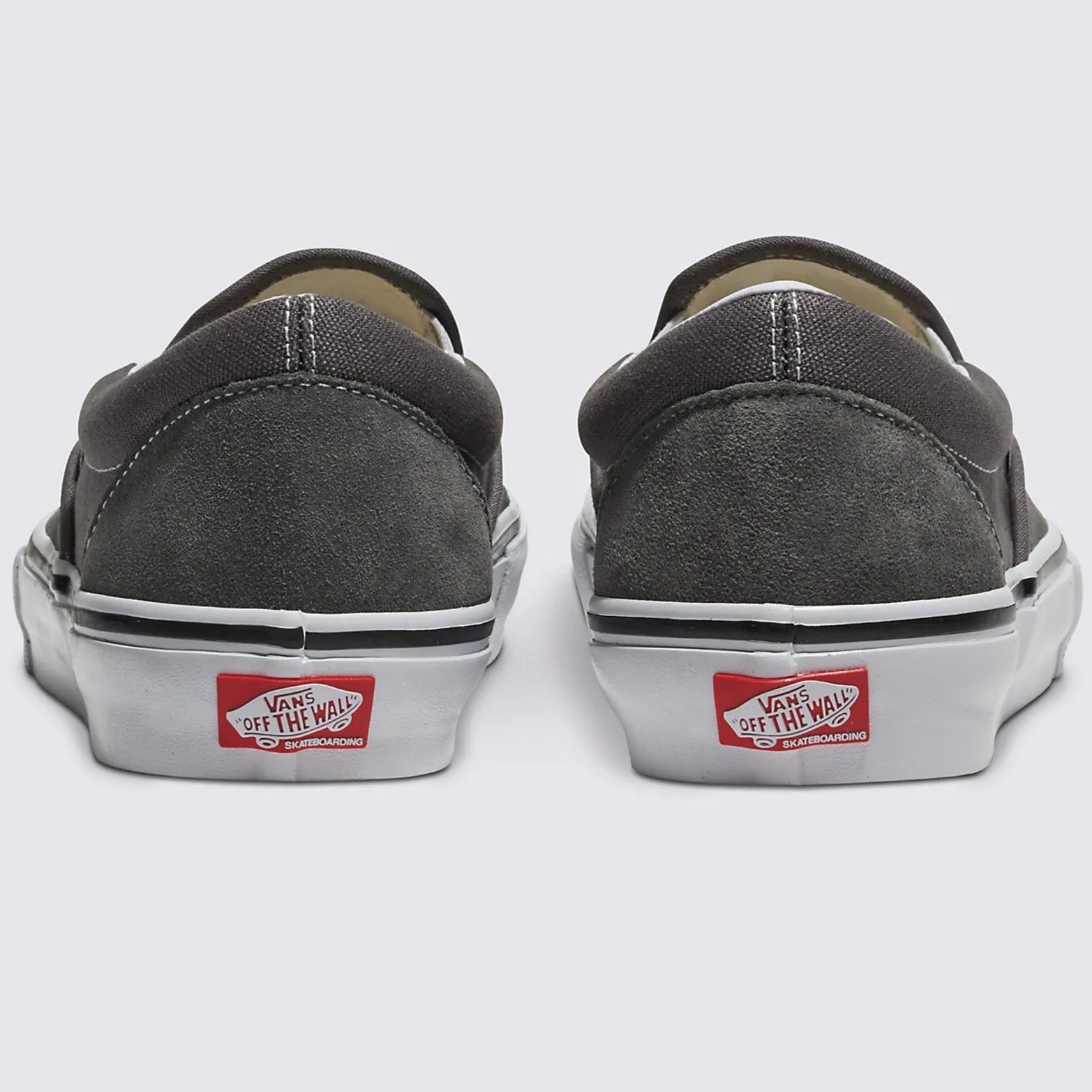 Vans Skate Slip-On Skateboard Shoe - Pewter/White