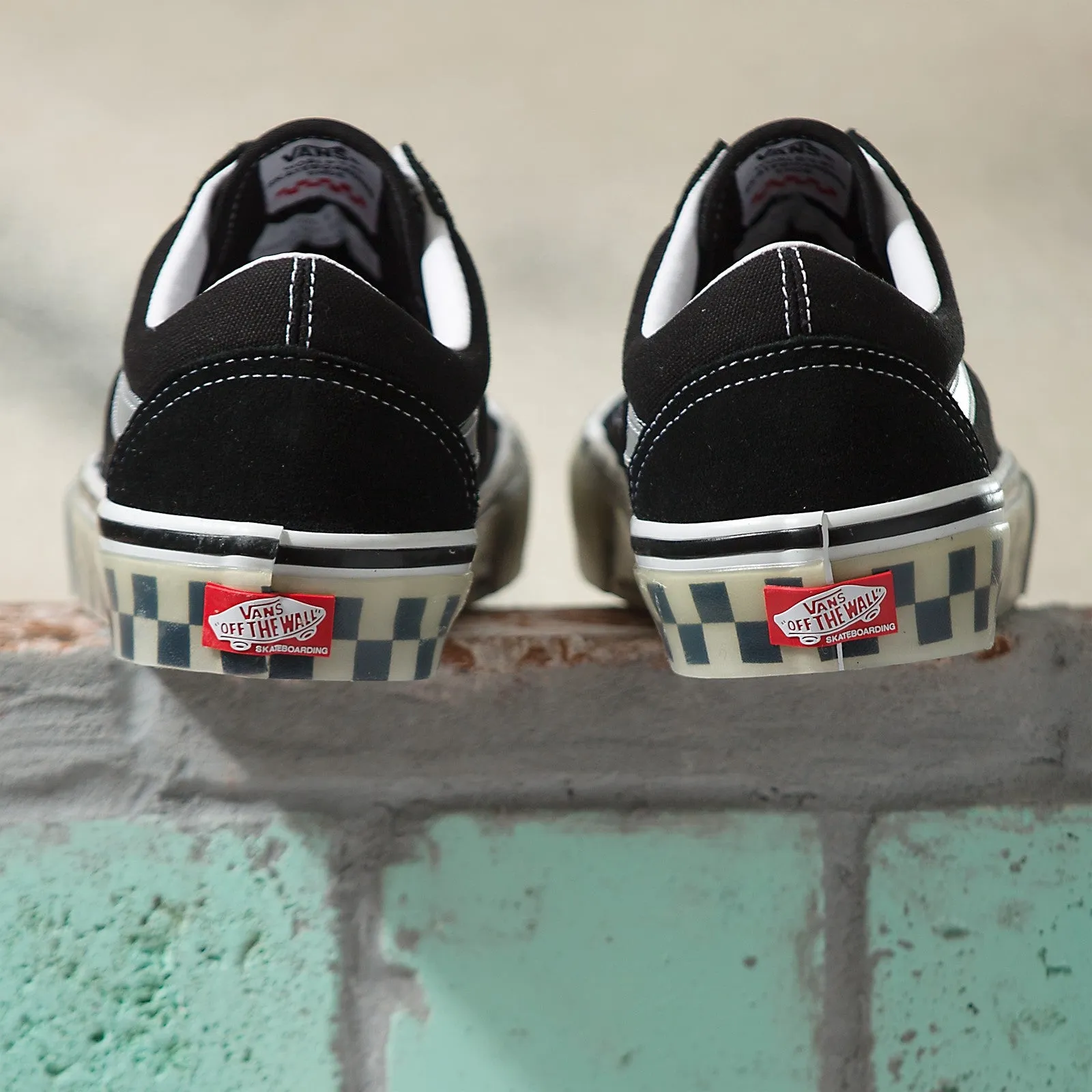 Vans Translucent Rubber Skate Old Skool Skateboard Shoe - Black/Clear