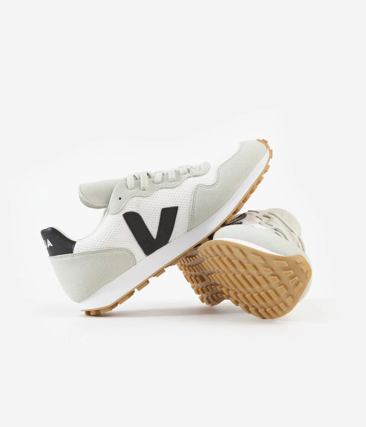 Veja Womens SDU Rec Alveomesh Shoes - White / Black - Natural