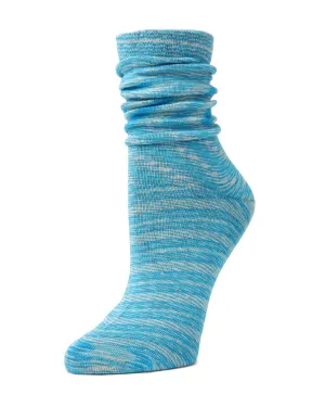 Vivant Wild Static Boyfriend Cotton Blend Crew Socks