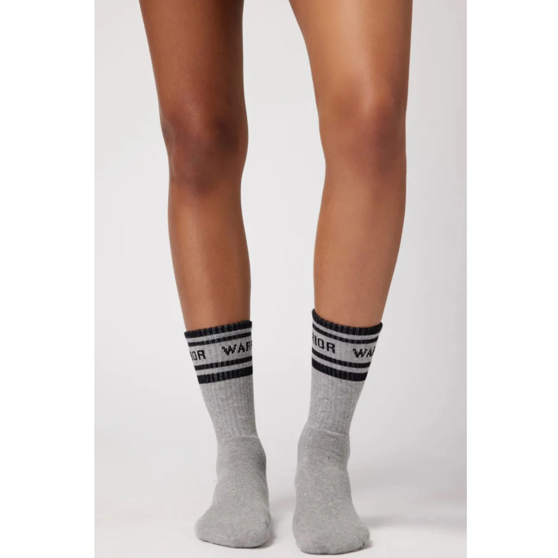 Warrior Crew Sock - Heather Grey (No Grip)