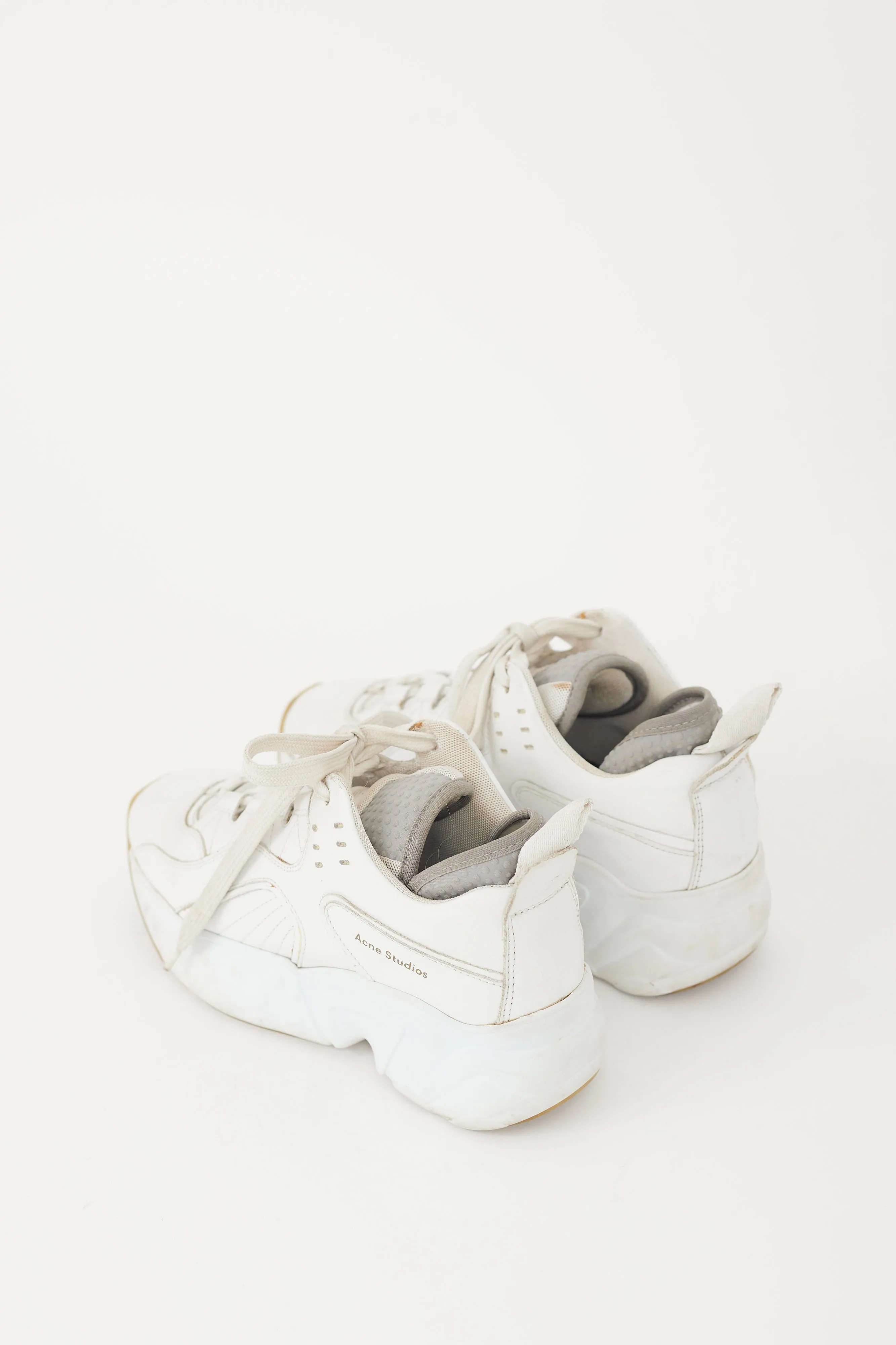 White Leather Rockaway Sneaker