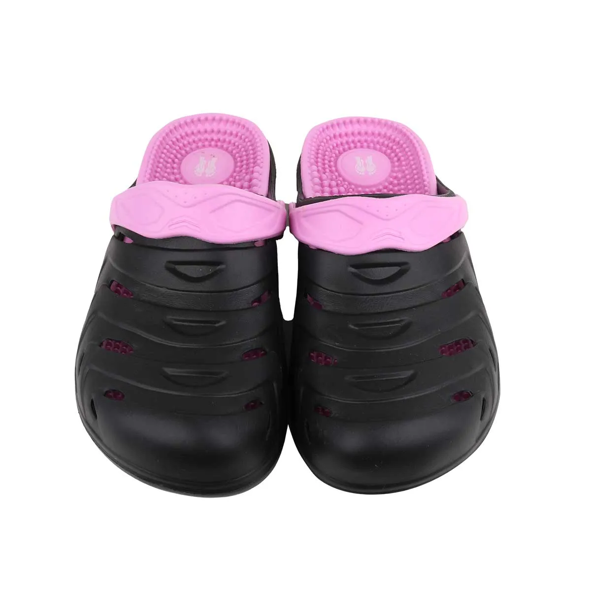 Wholesale Women's Pink Acu Reflex Massage Clogs