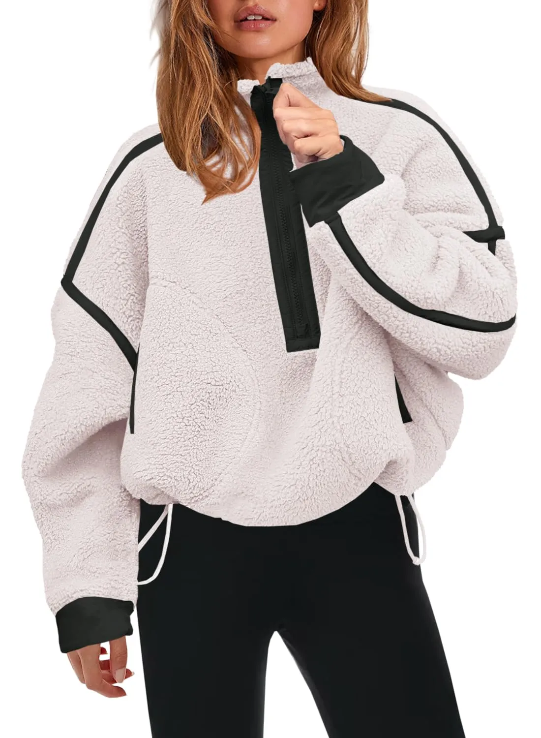 Women's Half Zip Fleece Pullover (Buy 2 Free Shipping)