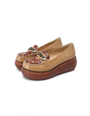 Women's Handmade Retro Wedge Shoes