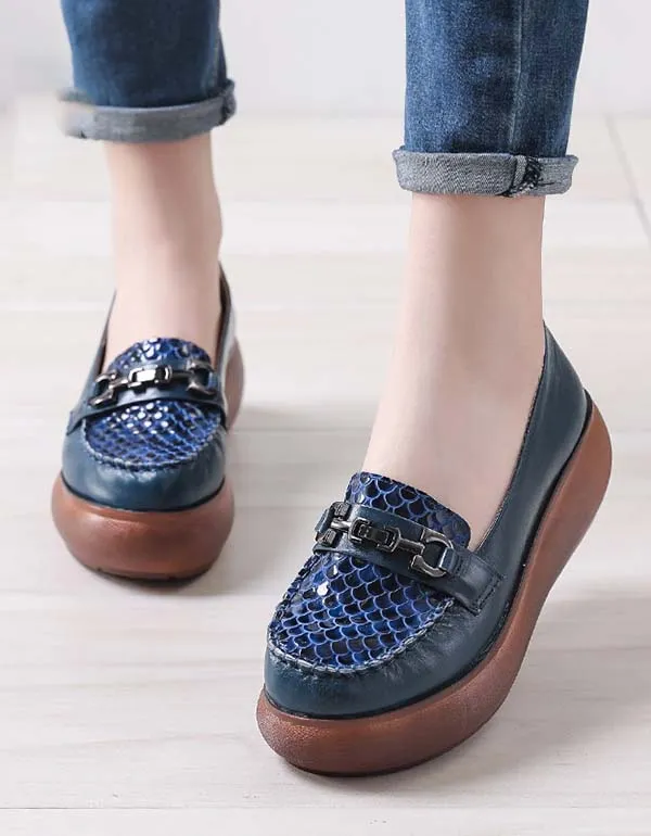 Women's Handmade Retro Wedge Shoes