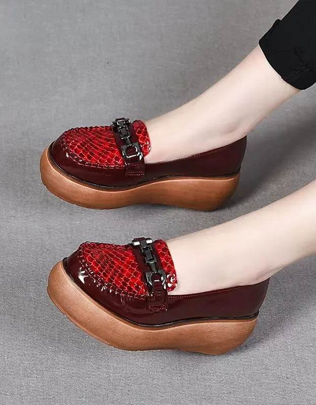 Women's Handmade Retro Wedge Shoes