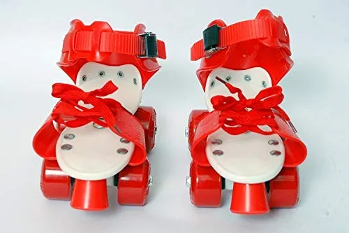 WON Roller Skates for Kids Age 5-10 Years Adjustable 4 Wheel Skating Shoes Very Smooth (Blue )