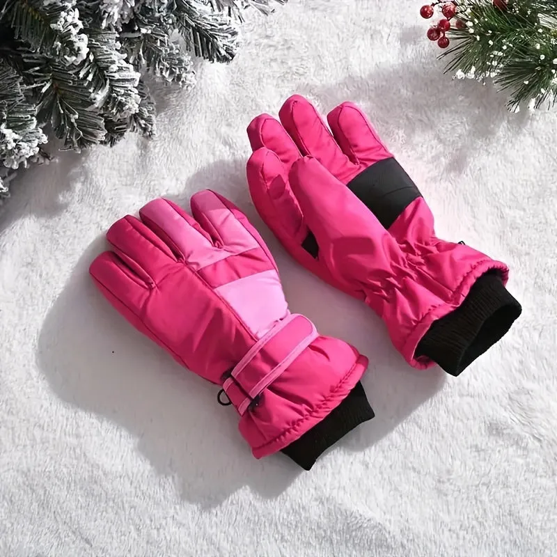 Youngsters' Winter Snow Gloves for Boys & Girls Ages 9-16 - Perfect for Outdoor Sports, Cycling, Fishing & Skiing | Hand Washable, for Winter